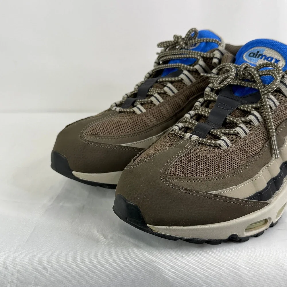 Nike‎ Air Max 95 Dark Dune Hyper Cobalt Mens 12 Brown Blue 609048-203